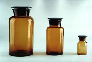 各種棕色大口試劑瓶 具玻璃